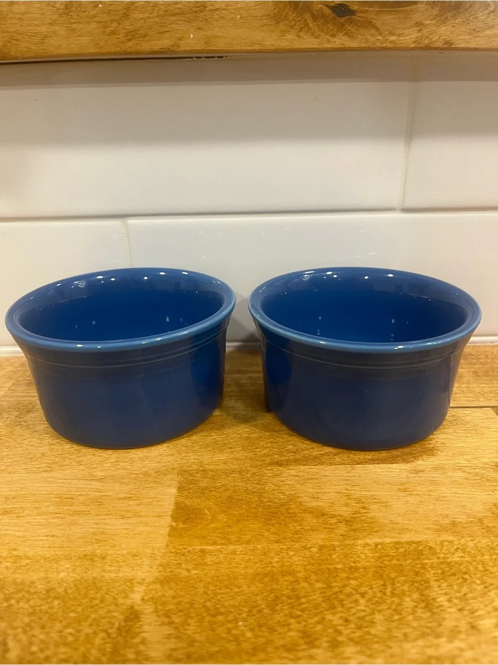 Fiestaware Blue Ramekin Set (2) - Picture 1 of 4